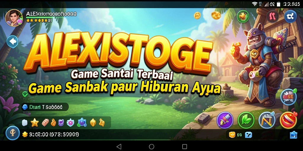 Tampilan gameplay ALEXISTOGEL yang penuh warna dan menarik.