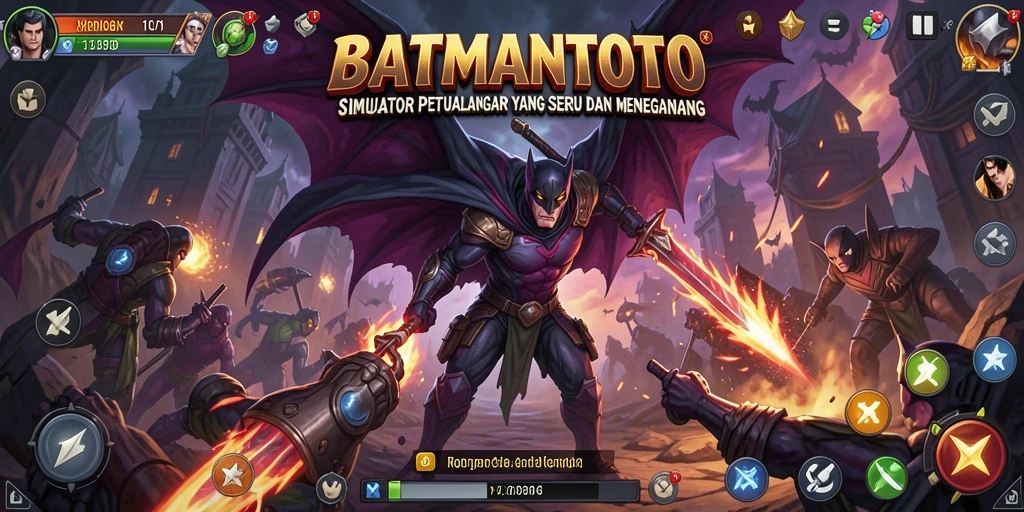 Screenshot gameplay dari BATMANTOTO yang menampilkan petualangan seru.