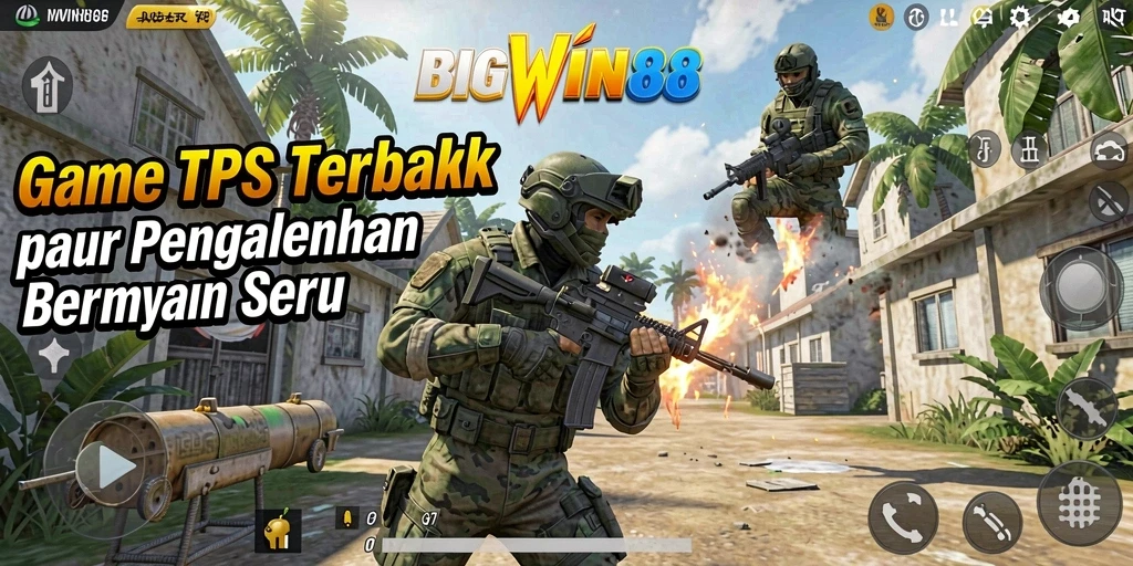 Screenshot gameplay BIGWIN88 menunjukkan aksi pertarungan yang mendebarkan.