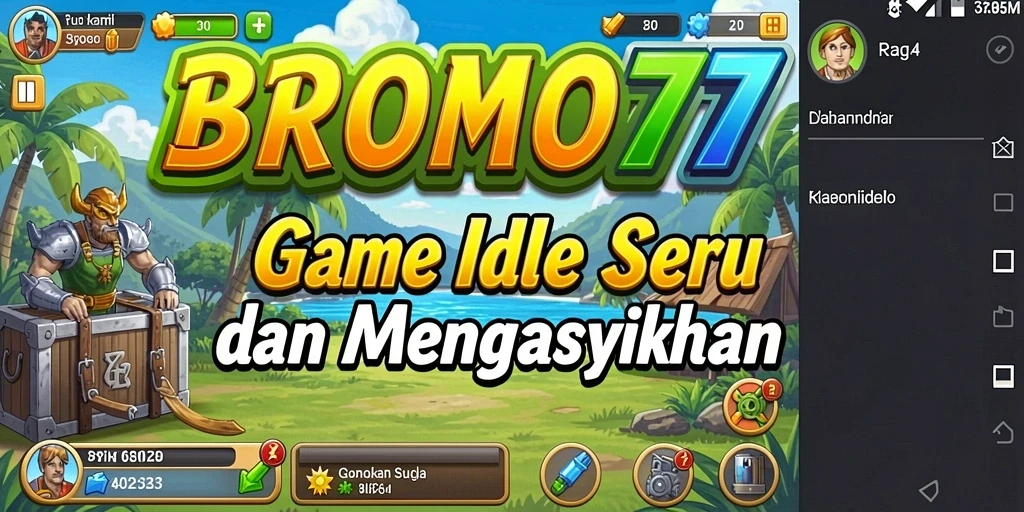 Screenshot utama BROMO77 menunjukkan gameplay santai dan mengasyikkan.