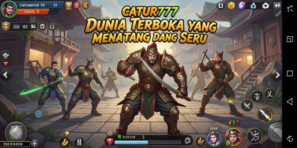 Tangkapan layar gameplay dari CATUR777 yang menampilkan keindahan dunia terbuka.