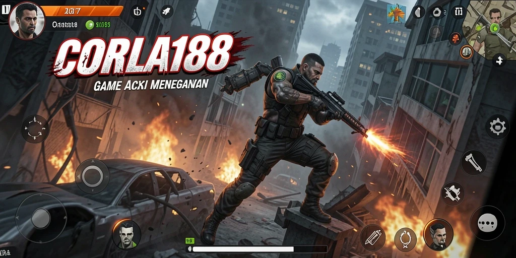 Tangkapan layar CORLA188 memperlihatkan pertarungan intens di arena aksi.
