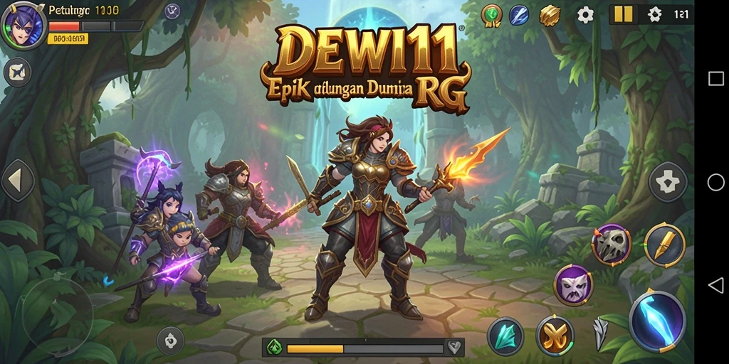 Tampilan gameplay DEWI11 yang mendebarkan di dunia RPG.