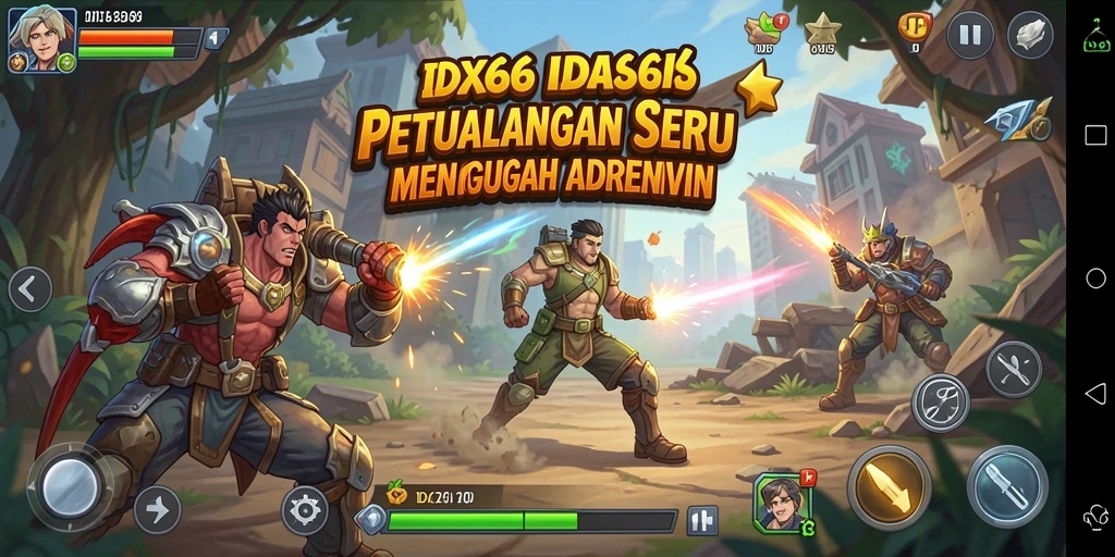 Tampilan gameplay IDX66 yang menakjubkan dan penuh aksi petualangan.