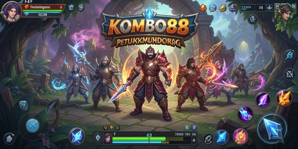 Tampilan gameplay KOMBO88 yang seru dan dinamis dalam dunia MMORPG.
