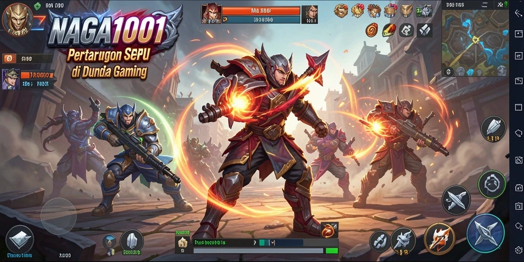 Gameplay NAGA1001 yang mendebarkan dengan pertarungan seru.
