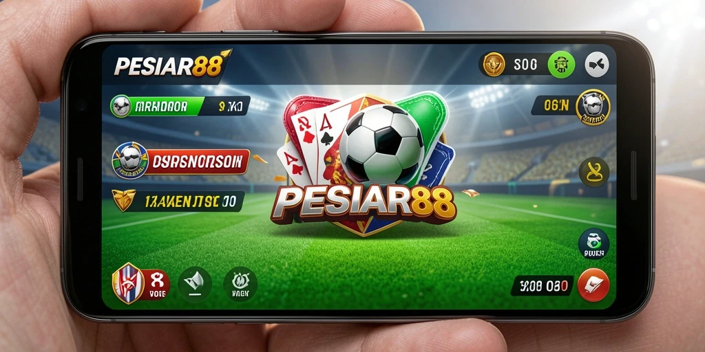 Tampilan antarmuka PESIAR88 yang menarik dan mudah dinavigasi.