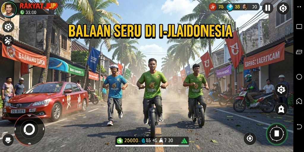 Tampilan gameplay RAKYATJP yang menegangkan dan penuh aksi.