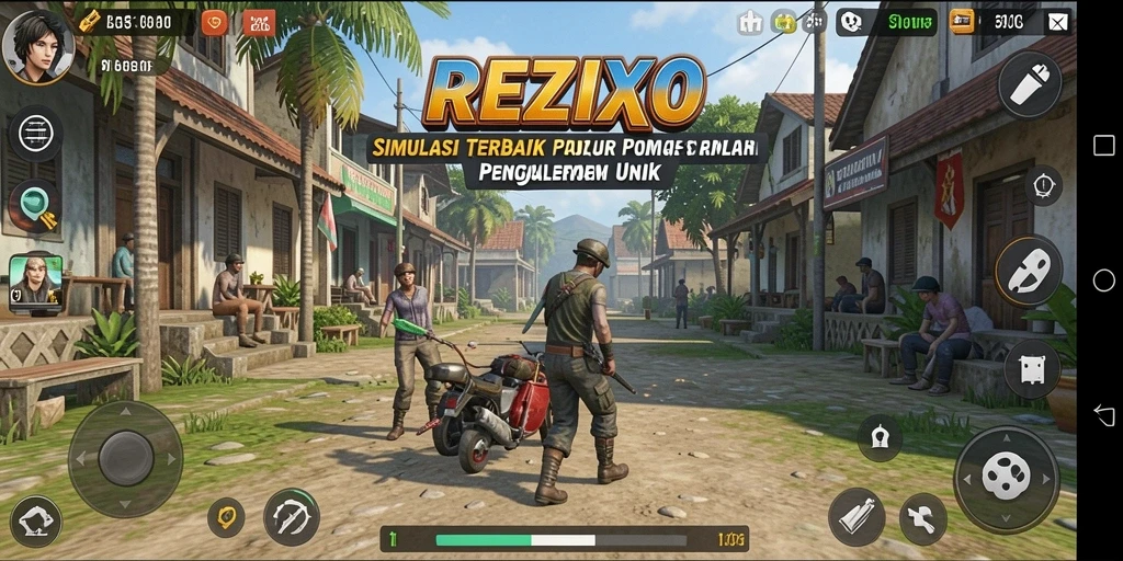Gambar menampilkan gameplay menarik dalam dunia Simulation REZIXO.