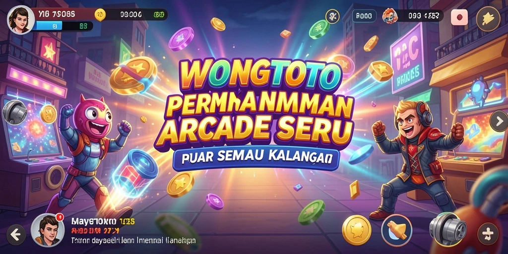 Screenshot permainan WONGTOTO yang menampilkan momen seru gameplay Arcade.